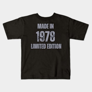 Vintage Made in 1978 , Limited Edition  , Gift for Mom Dad Birthday Kids T-Shirt